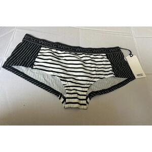 Wesc ladies underwear size XL Black White striped